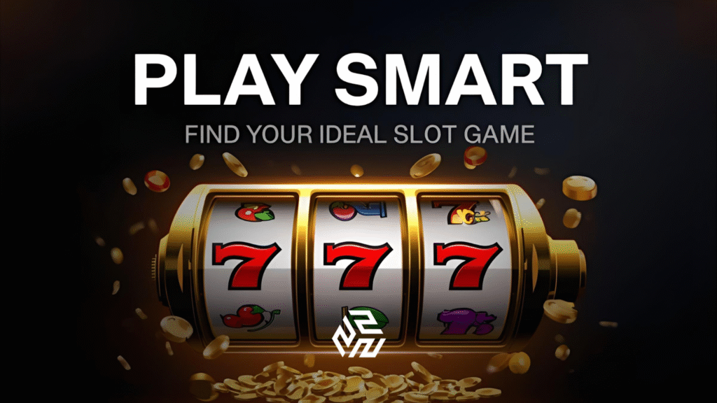 Online slot machine glowing with lucky symbols under dark casino lighting – Play Smart: Find Your Ideal Slot Game