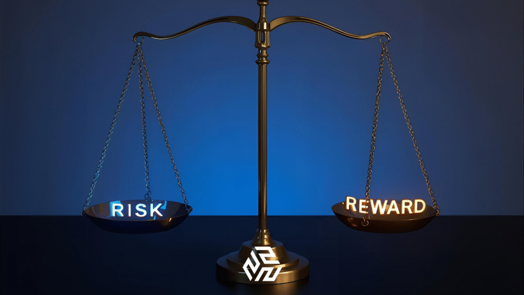 Risk and reward balance in Forex trading.