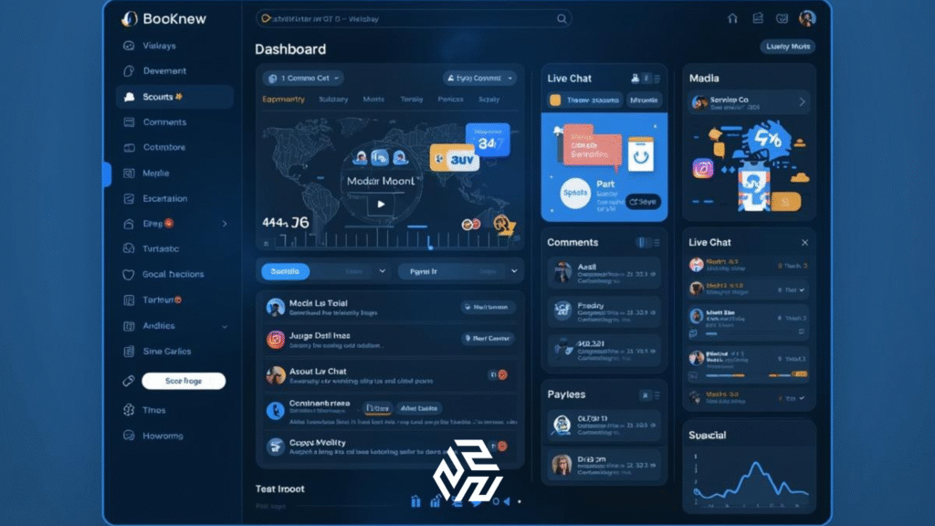 Web2 interactive website interface showcasing user engagement features.